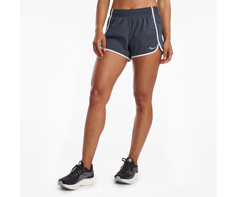 Women's Saucony Outpace 3" Shorts Blue | Singapore 311NWYB